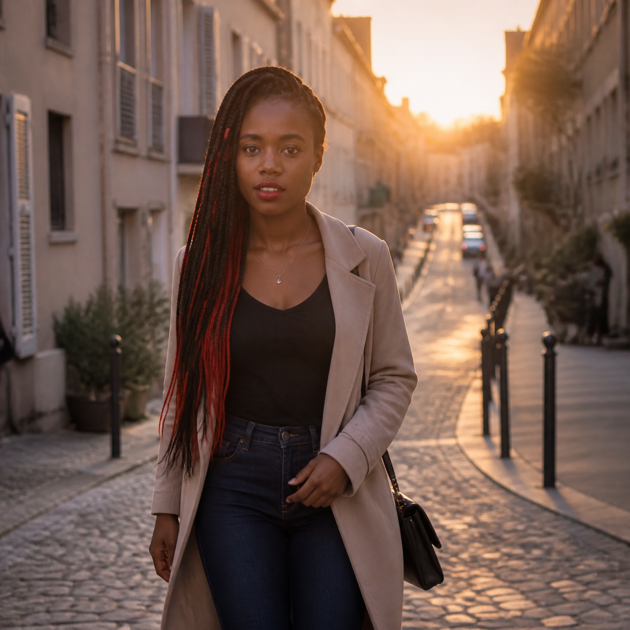Portrait illustrant le profil fictif de Amandine