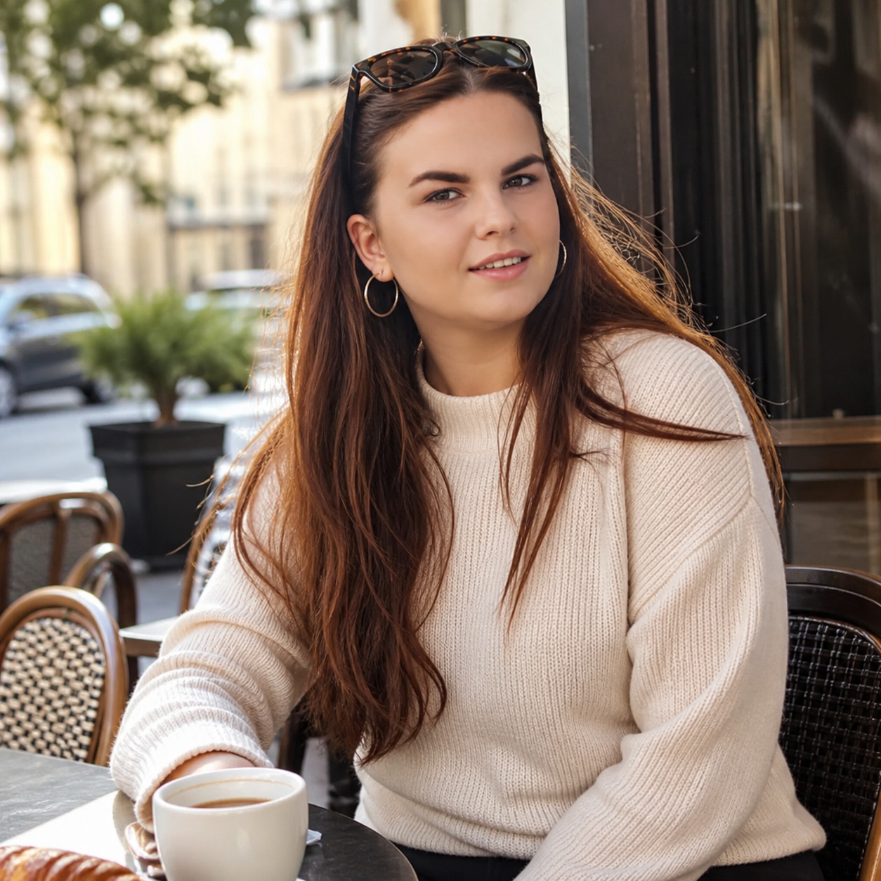 Portrait illustrant le profil fictif de Nora